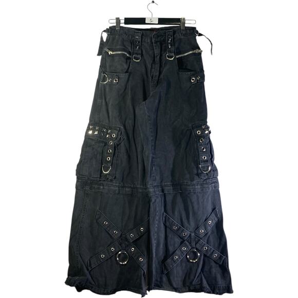 Vintage Tripp NYC Zipp Off Wide Leg Cargo Pants XS - Picture 1 of 7